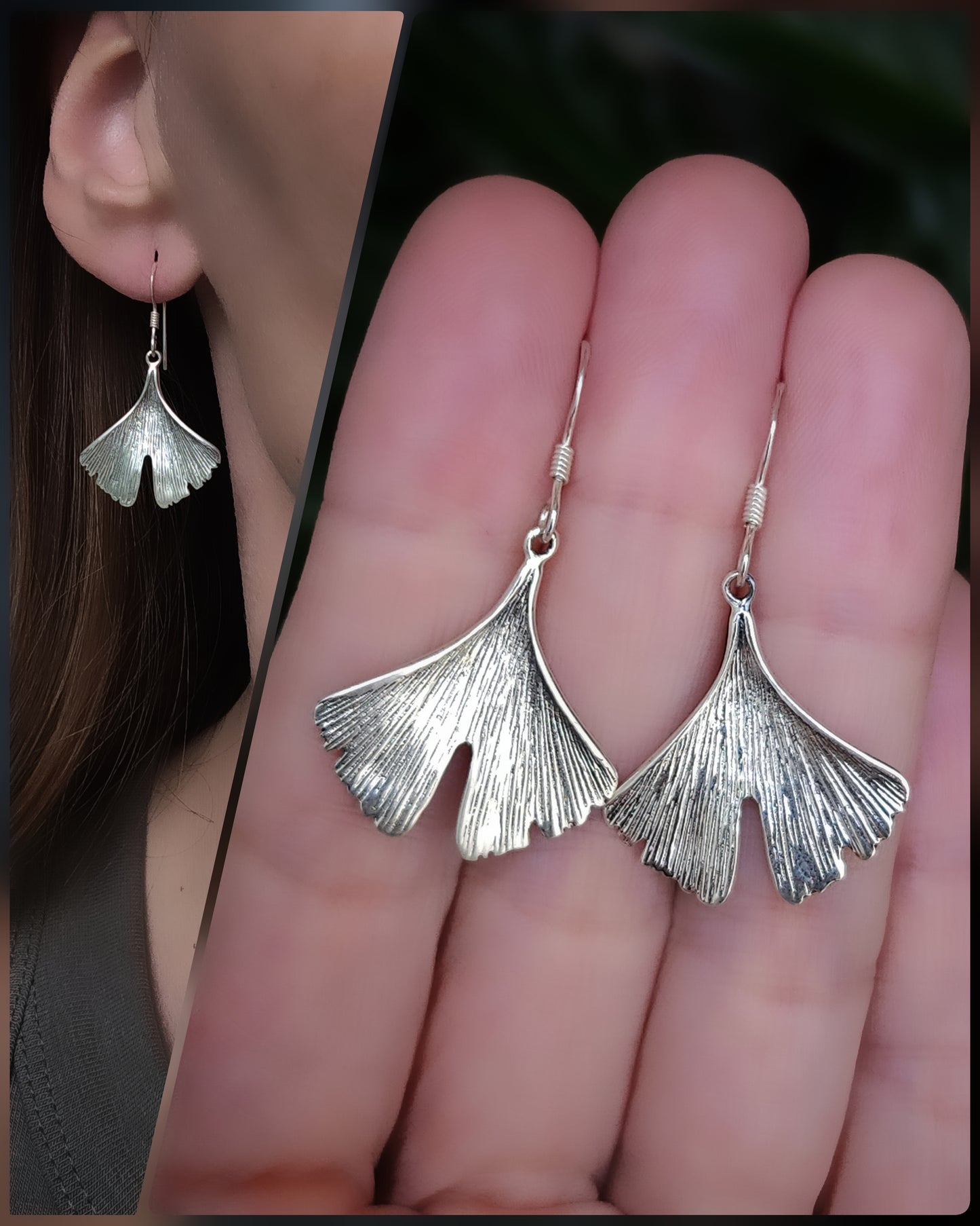 Mermaid tale 925 sterling silver earrings