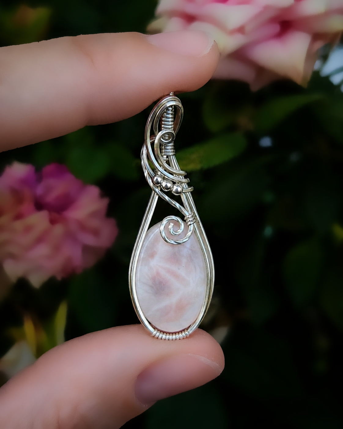 Thomsoniet 925 sterling zilver wire wrap