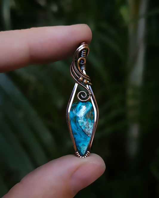 Malacolla antiek koper wire wrap hanger