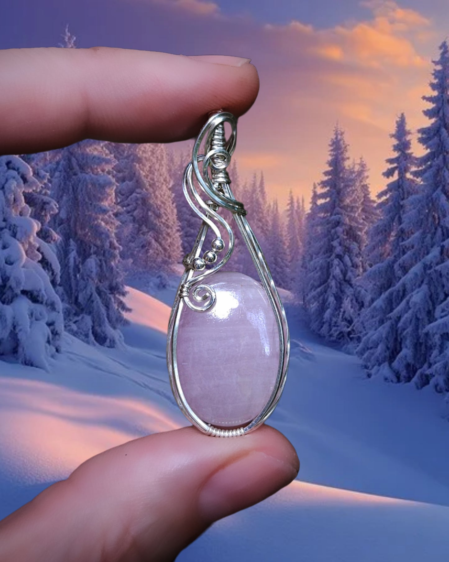 Kunziet cat's-eye 925 sterling zilver wire wrap