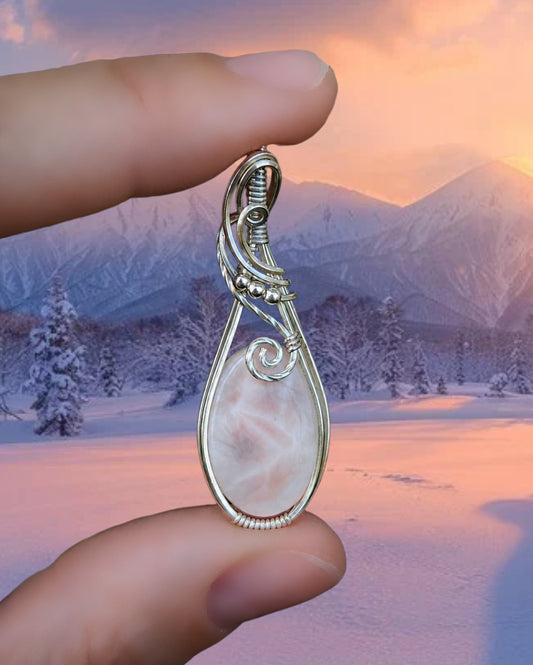 Thomsoniet 925 sterling zilver wire wrap