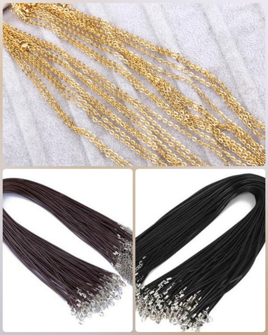 Necklace or cord choices for 14k goldfill pendants